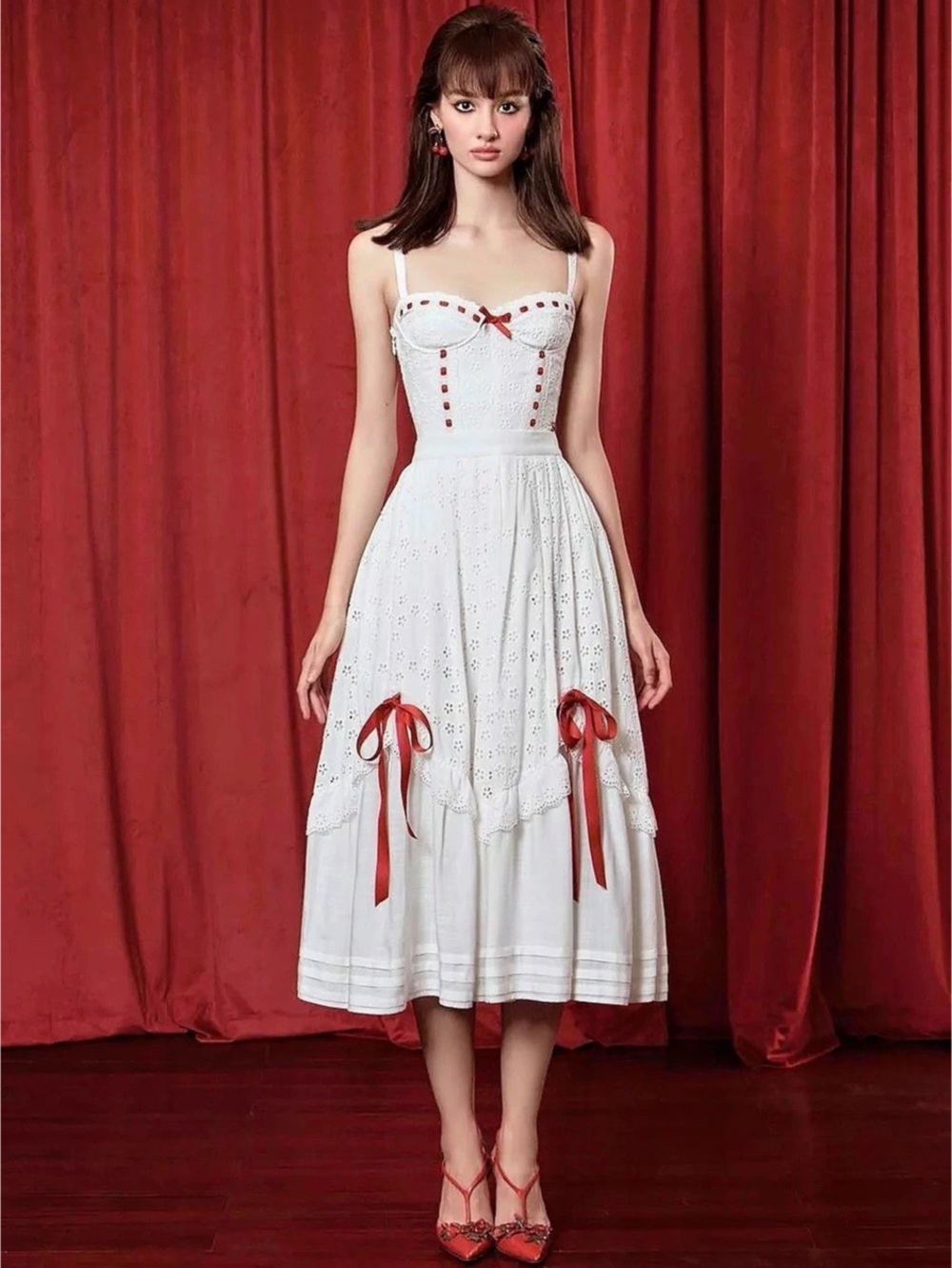 Lacemade The Red Ballroom Corset & The Red Ballroom Skirt SET